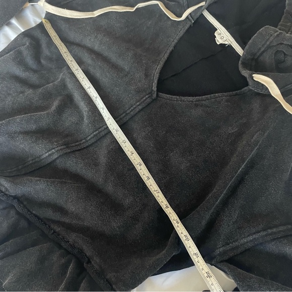 F34 Black Hoodie Sweatshirt Tunic - Picture 4 of 9